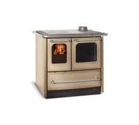Nordica Extraflame Cucina a Legna con Forno 7.5 kW Volume 215 m3 Dimensione 96x64 cm colore Cappuccino - 7014522 Sovrana Easy Evo 2.0