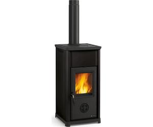 La Nordica-Extraflame Stufa a Legna in Refrattario e Ghisa Potenza 7.0 kW Volume Riscaldabile 201 m3 colore Antracite - 7119386 Tea 5.0