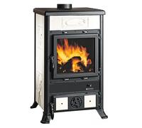 La Nordica Extraflame stufa a legna Rossella R1 BII bianco 11,0 kW per 252 m³