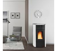 88974 TERMOSTUFA PELLET IDRO VENT 18.1 KW RAFFAELLA H15 BIANCO