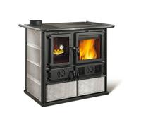 La Nordica Rosa Sinistra Reverse Interno Caminetto freestanding A legna Colore della pietra