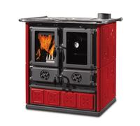 LA NORDICA ROSETTA 5.0 VST CUCINA LEGNA MAIOLICA BORDEAUX POTENZA 7.2KW 7013114