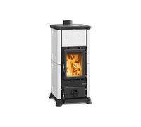 Nordica EMILIANA Stufa a Legna Bianco 6,5 Kw in Maiolica adatta per 186 m3
