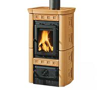 LA NORDICA - Stufa a legna GAIA Maiolica Cappuccino 7116215