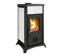 La Nordica - Stufa a legna Gemma finitura elegance bianco infinity da 46cm