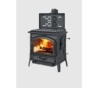 La Nordica Stufa a legna ISOTTA CC EOS.165 3010140 finitura nero antracite