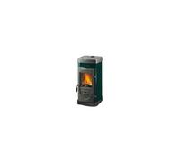 Nordica Extraflame Stufa a Legna Bruciatutto 5 Kw Volume 143 m3 Testata in Ghisa Rivestimento Acciaio Smaltato Colore Verde - Super Junior
