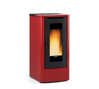 Nordica Extraflame Stufa a Pellet 10 kW Ventilata Volume 287 mc colore Bordeaux - 1284100 Teorema