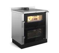 LA NORDICA VERONA XXL VST 7016241 INOX CUCINA LEGNA DA INSERIMENTO 7 KWH 200m3