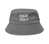 La Normalità Non Tornerà, Ma Gesù È La Rivelazione. Unisex Cotone Bucket Hat Confortevole Secchio Cappelli Casual Cappello da Pescatore per Pesca Estate Viaggi