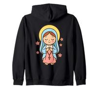 La Nostra Beata Madre Maria - Cattolica Felpa con Cappuccio