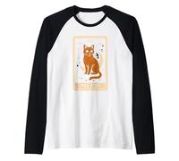 La Notte della Luna dei Tarocchi del Gatto Maglia con Maniche Raglan