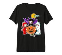 La Notte di Halloween di Kewpie Baby Ghost Vampire Devil Maglietta Premium