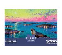 La notte di mezzo inverno nell'arcipelago svedese Puzzle in Legno Impermeabile DIY Puzzles Da 1000 Pezzi Per Adulti Impossibili Giochi Educativi