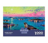 La notte di mezzo inverno nell'arcipelago svedese Puzzle in Legno Impermeabile Puzzles Da 1000 Pezzi Per Adulti Colorati Giochi Educativi