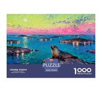 La notte di mezzo inverno nell'arcipelago svedese Puzzle in Legno Impermeabile Puzzles Da 1000 Pezzi Per Adulti Sfidanti E Rompicapo Giochi Di Puzzle Impegnativi