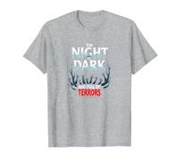 La Notte è buia e Piena di terrori Horror Gotico Maglietta, Uomo, Grigio Melange, 4XL