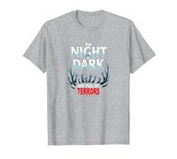 La Notte è buia e Piena di terrori Horror Gotico Maglietta, Uomo, Grigio Melange, XL