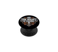 La notte è giovane emblema spettrale di Halloween PopSockets PopGrip Adesivo