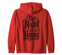 La Notte è Giovane Gotico spettrale Halloween Design Felpa con Cappuccio