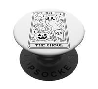 La notte spettrale dei tarocchi Ghoul XX1 PopSockets PopGrip Adesivo