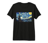 La Notte Stellata Tee Shirts, Cool Vincent Van Gogh Pittore Maglietta Premium