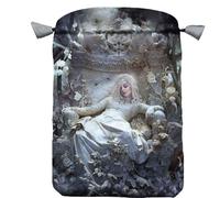 La Nuit Tarot Satin Bag Black Printed Cards Lo Scarabeo 160x225 Mm Nuovo