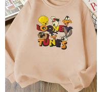 La nuova felpa a maniche lunghe autunno/inverno 20525 da bambina presenta una simpatica stampa a cartoni animati e un tessuto morbido e confortevole. Questo modello casual e ampio, dallo stile basic,