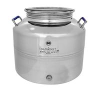 FUSTO BIDONE OLIO SANSONE SALDATO EUROPA 10 Lt. CON RUBINETTO INOX SALVAGOCCE