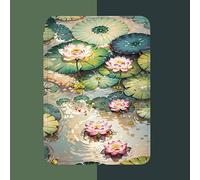 La nuovissima custodia è adatta per Amazon Kindle Paperwhite [7a/6a/5a generazione, versione 2015/2013/2012,], Cover Premium, Spegnimento/Riattivazione automatica,/lotus retro lusso, colore, Kindle