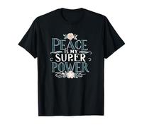 La Pace è Il Mio superpotere Christian Mindful Apparel Maglietta
