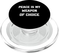 La pace è la mia arma preferita, gioco di parole, citazione sulla pace, Nessuna guerra PopSockets PopGrip per MagSafe