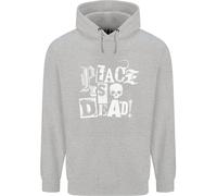 La Pace È Morta Guerra Anarchia Teschio Anarchico Felpa Per Bambini