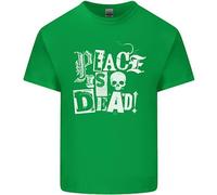 La Pace È Morta Guerra Anarchia Teschio Anarchico Maglietta Bambini