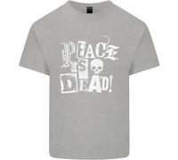La Pace È Morta Guerra Anarchia Teschio Anarchico Maglietta Bambini