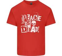 La Pace È Morta Guerra Anarchia Teschio Anarchico Maglietta Bambini