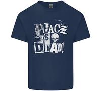 La Pace È Morta Guerra Anarchia Teschio Anarchico Maglietta Bambini