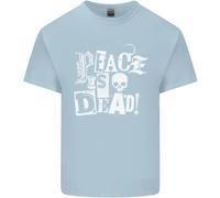 La Pace È Morta Guerra Anarchia Teschio Anarchico Maglietta Bambini