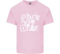 La Pace È Morta Guerra Anarchia Teschio Anarchico Maglietta Bambini