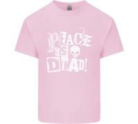 La Pace È Morta Guerra Anarchia Teschio Anarchico Maglietta Bambini