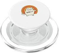 La pace non è mai stata un'opzione divertente gatto Derpy Gattino bianco PopSockets PopGrip per MagSafe