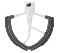 La pala di miscelazione Flex Edge è for miscelatori da cucina a sollevamento verticale con vasche da 6qt, dotata di raschiatori flessibili for bordi in silicone Sostituzione