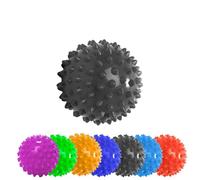La palla da massaggio »Nica« (diametro 6 cm) in colori diversi per il massaggio autonomo di punti trigger. Lacrosse Ball perfetta / rullo di massaggio per il trattamento di punti di tensione e di irrigidimento simile all'allenamento fasciale (rullo fasciale) : nero