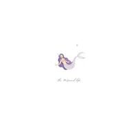 lā pamina Journal - Softcover A5 Notebook White & Purple | Lined Pages for Notes, Manifestation, Gratitude & Daily Writing | Mermaid Design “The Mermaid life” | Mindfulness Gift Idea