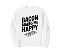 La Pancetta Mi Rende Felice buongustaio per Gli Amanti del Bacon Felpa
