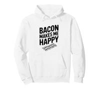 La Pancetta Mi Rende Felice buongustaio per Gli Amanti del Bacon Felpa con Cappuccio