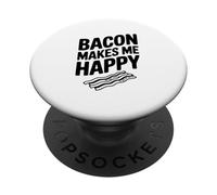 La pancetta mi rende felice buongustaio per gli amanti del bacon PopSockets PopGrip Adesivo