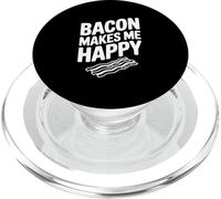 La pancetta mi rende felice buongustaio per gli amanti del bacon PopSockets PopGrip per MagSafe