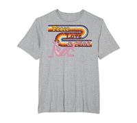 La Pantera Rosa: Pace, Amore e Rosa Maglietta, Uomo Taglie Grandi, Grigio Melange, 6X Tall