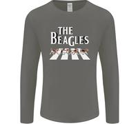 La Parodia Divertente Dei Beagle T-Shirt A Maniche Lunghe Uomo